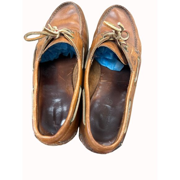 Timberland men’s brown leather lace loafer 12m SKU 6273 main image 5